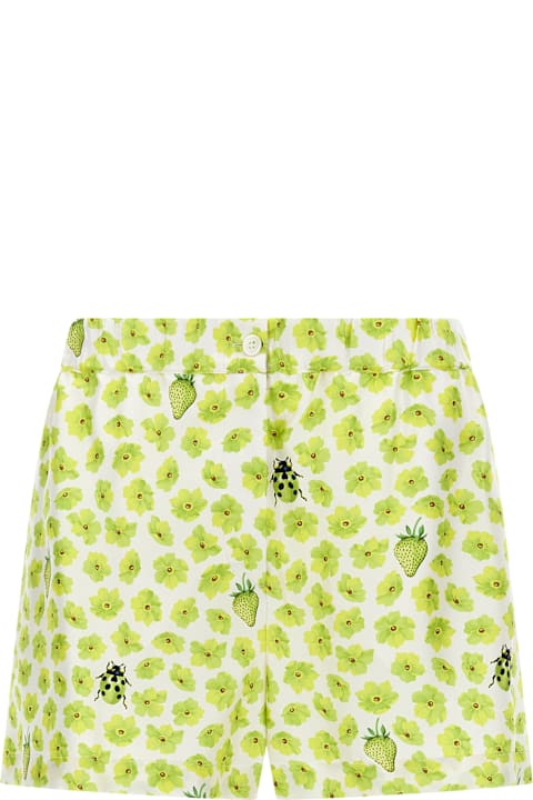 Versace Pants & Shorts for Women Versace 'strawberry Garden' Shorts