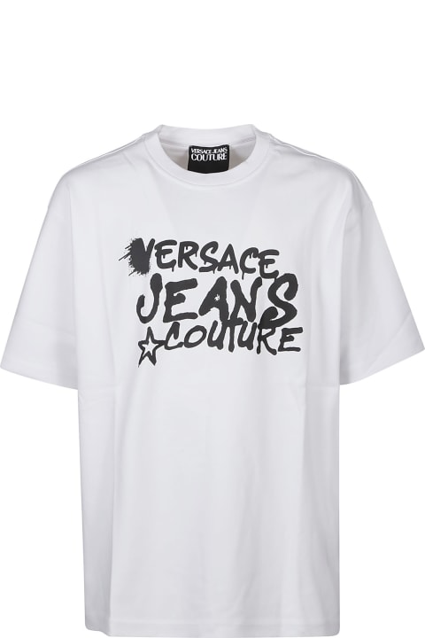 أدوات منزلية Versace Jeans Couture Logo Dripping T-shirt