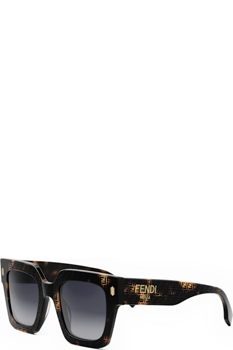 Fendi Eyewear Eyewear for Women Fendi Eyewear Fendi Fe40101i Fendi Roma 55b Havana Serigrafato Sunglasses