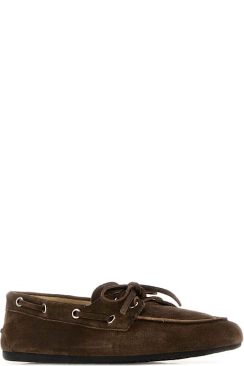 Miu Miu Brown Suede Loafers