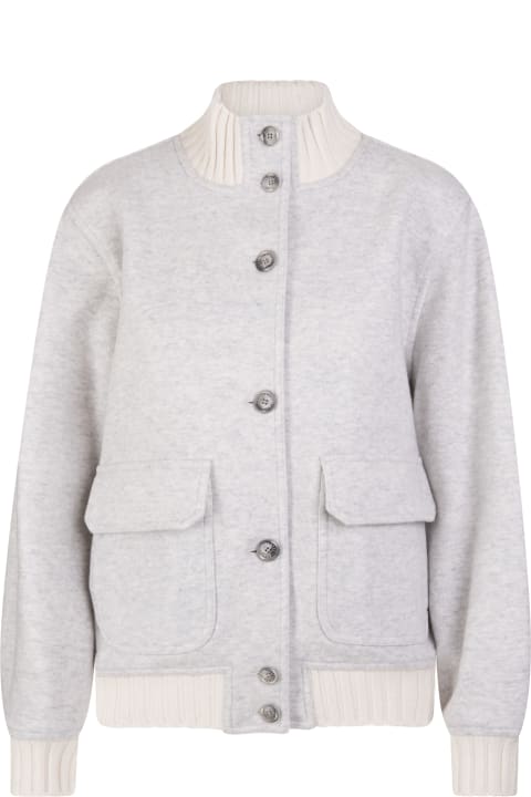 Woman Grey Surreale Bomber