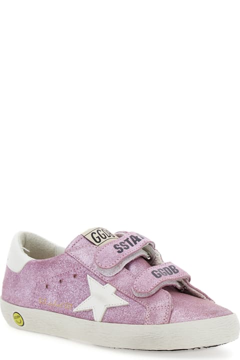 Shoes for Girls Golden Goose Old School Laminated Suede Upper Leather Star And Heel - Include Gtf