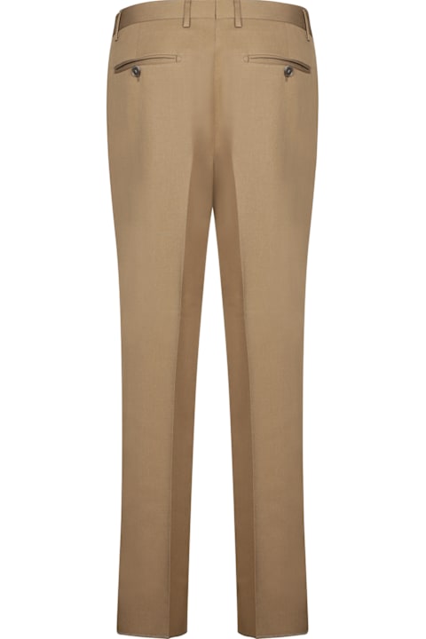 Pants for Men Etro Brown Wool Pants