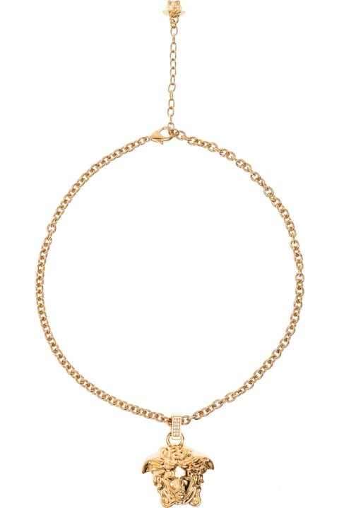 Versace Woman's Medusa Pendant Chain Necklace