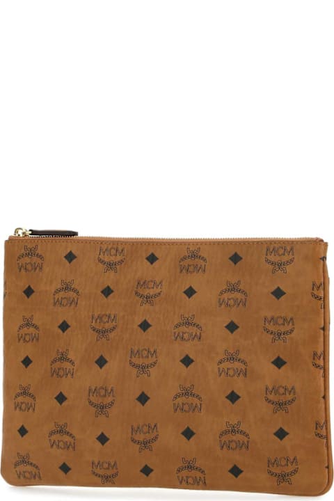 MCM for Women MCM Printed Canvas Pouch