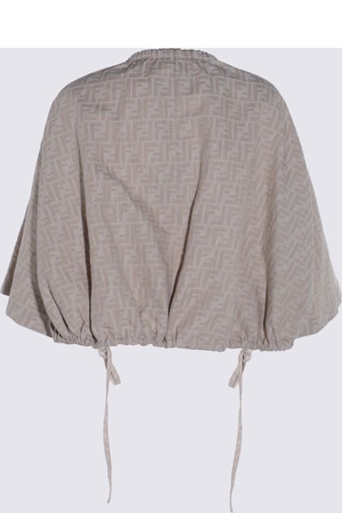 Fendi Beige Cotton Casual Jacket