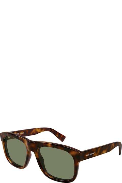 Eyewear Sale for Men Saint Laurent Eyewear Saint Laurent Sl 558 Sl Logo 011 Havana Green Sunglasses
