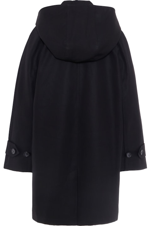 Homeware Burberry Black Raincoat For Kids With Vintage Check