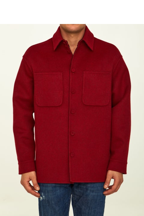 Fendi for Men Fendi Red Wool Reversible Jacket