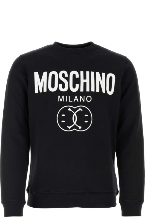 Fleeces & Tracksuits for Men Moschino Black Cotton Moschino X Smileyâ® Sweatshirt