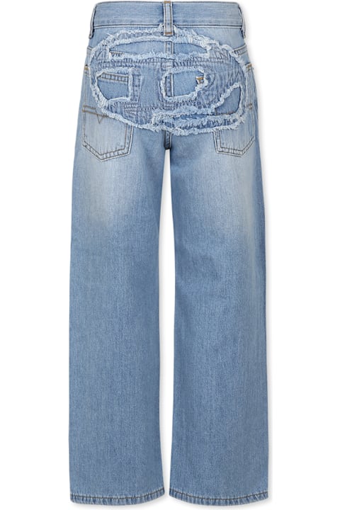 Homeware Diesel Blue Jeans For Boy With Logo