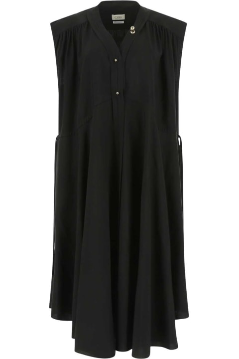 Quira Dresses for Women Quira Black Viscose Blend Oversize Dress