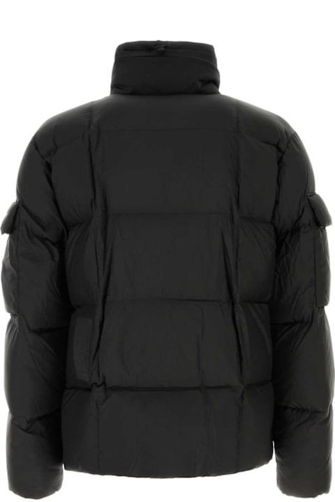 Ten C معاطف وجواكت لـ القسم الرجالي Ten C Black Nylon Shelter Combo Down Jacket