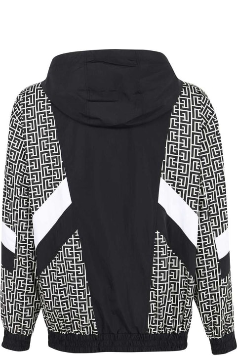 Balmain Coats & Jackets for Women Balmain Hooded Windbreaker
