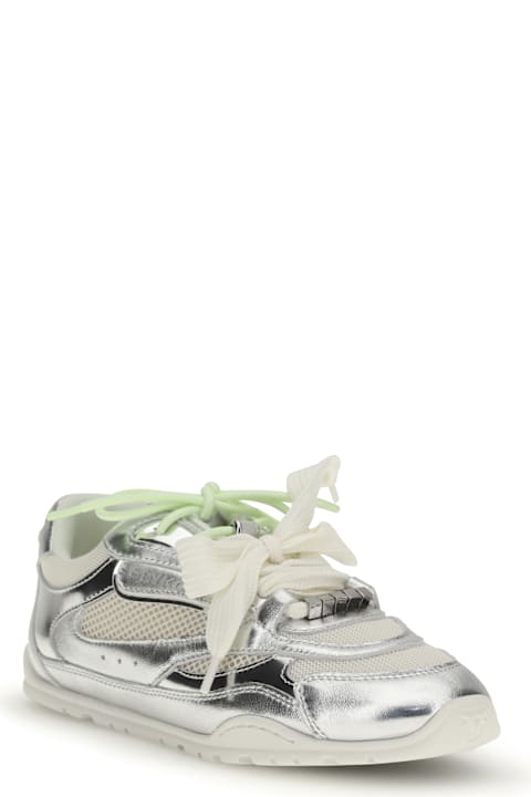 Pinko Yulia Sneakers In Mesh With Leather Inserts
