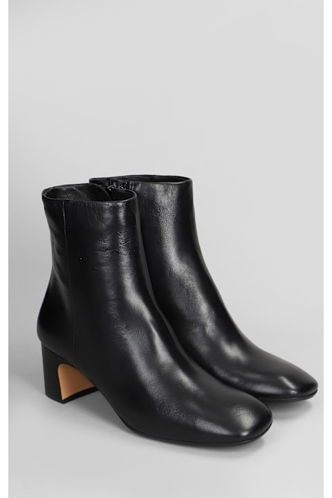 ウィメンズ Fabio Rusconiのブーツ Fabio Rusconi High Heels Ankle Boots In Black Leather