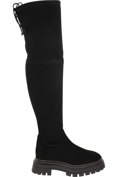 Stuart Weitzman Boots for Women Stuart Weitzman Bedforland - Suede Knee-high Boot