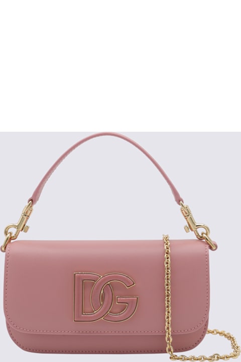 Dolce & Gabbana for Women Dolce & Gabbana Pink Leather Top Handle Bag