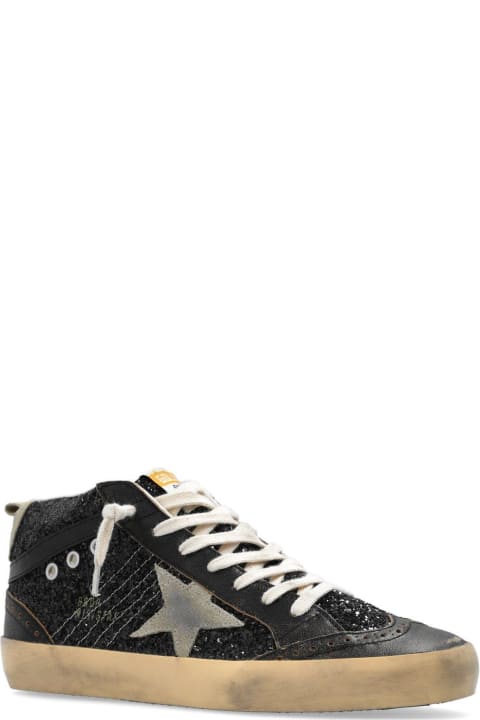 Golden Goose Sale for Women Golden Goose Gg Mid Star Sequinned Lace-up Sneakers