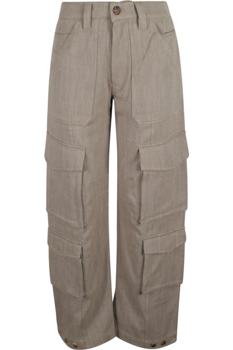 Golden Goose Pants & Shorts for Women Golden Goose Wide Leg Patterned Cargo Pants