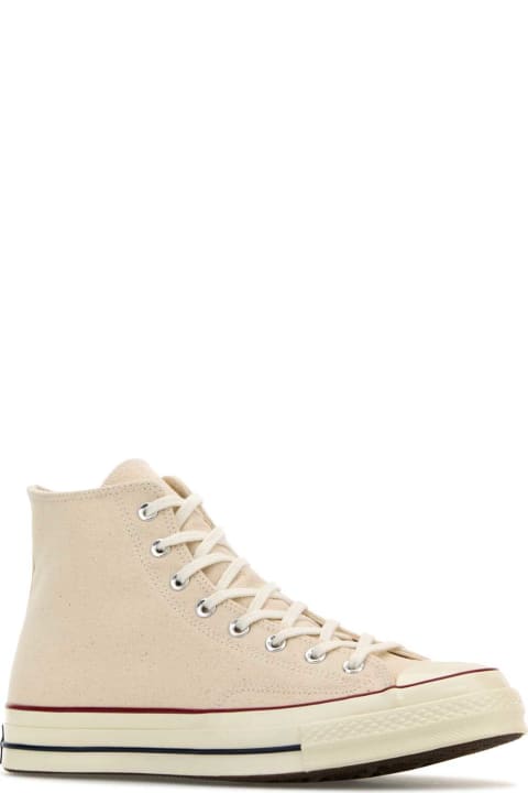 Converse أحذية سنيكرز لـ القسم الرجالي Converse Sand Canvas Chuck Taylor Hi Sneakers