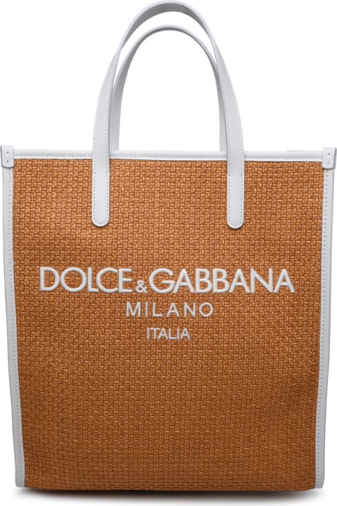 Dolce & Gabbana Bags for Women Dolce & Gabbana Logo Embroidered Tote Bag