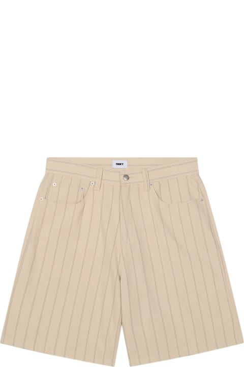 Obey for Women Obey Stripe Baggy Denim Short