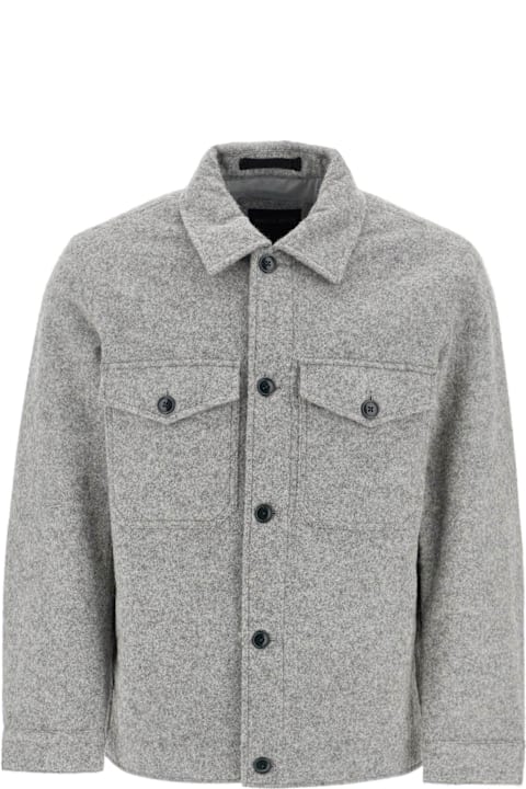 Woolrich Coats & Jackets for Men Woolrich Reflective Wool Blend Shirt Jacket