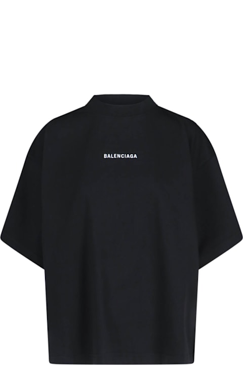 Balenciaga Clothing for Men Balenciaga Logo Crop T-shirt