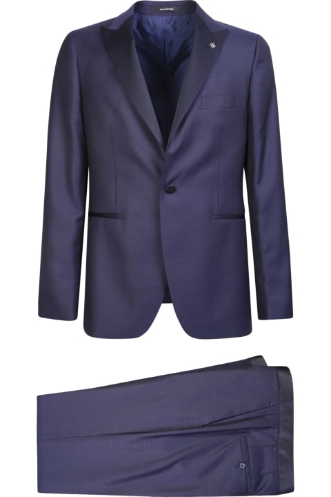 メンズ スーツ Tagliatore Blue Suit