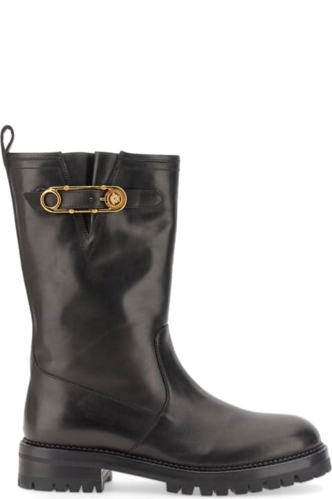 Versace Boots for Women Versace Stivale Safety Pin