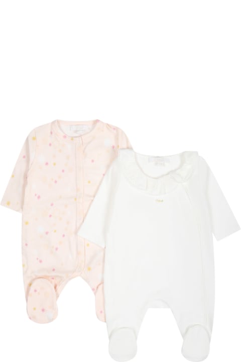 Chloé Bodysuits & Sets for Baby Girls Chloé Multicolored Set For Baby Girl