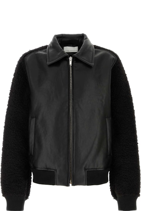 Random Identities for Men Random Identities Black Synthetic Leather Jacket