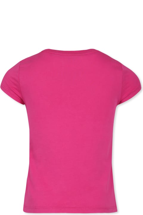 Ralph Lauren T-Shirts & Polo Shirts for Girls Ralph Lauren Fuchsia T-shirt For Girl With Polo Bear