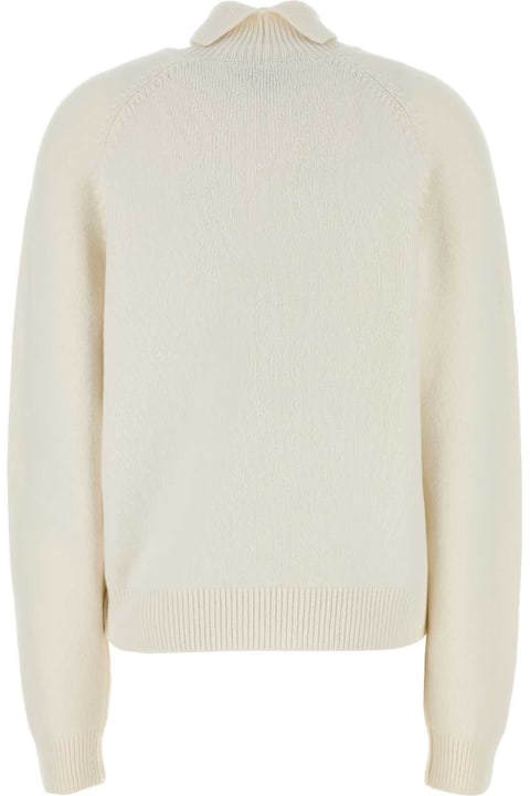 Fendi لـ Women Fendi White Cashmere Blend Sweater