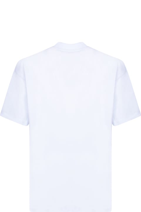 MSGM for Men MSGM Oversize Logo White Brushed T-shirt