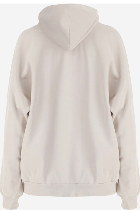 Fleeces & Tracksuits for Women Balenciaga Cotton Sweatshirt With Logo