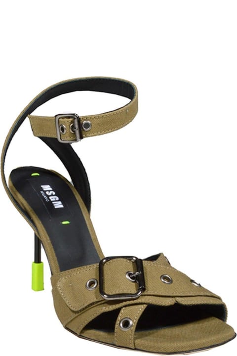 MSGM Sandals for Women MSGM Buckle-detailed Ankle Strap Sandals