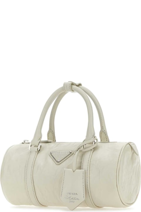 Prada Sale for Women Prada White Leather Small Handbag