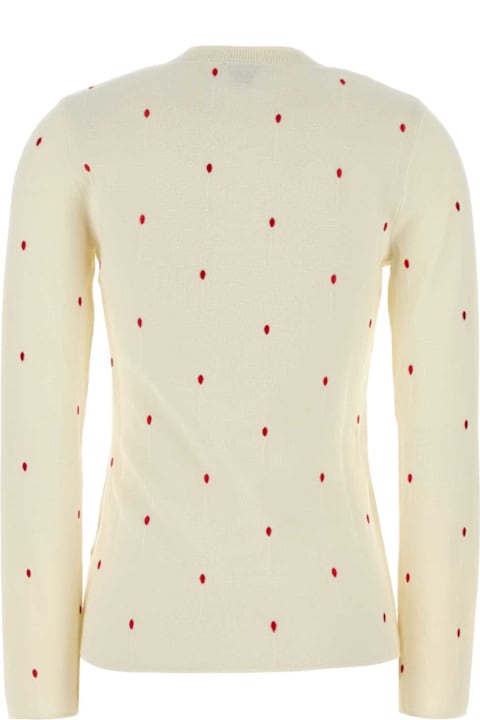 Homeware Bottega Veneta Embroidered Cotton Blend Sweater