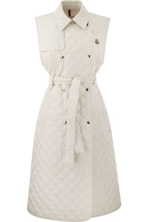 Moncler for Women Moncler Sleeveless Quilted Trench Coat