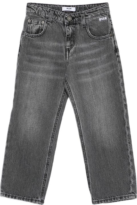 Fashion for Women MSGM Msgm Kids Jeans With Embroidered Logo