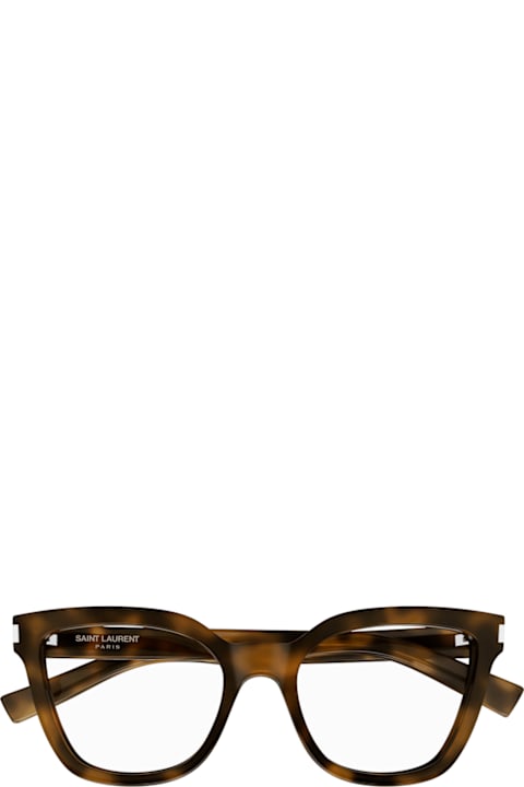 Gloves for Women Saint Laurent Eyewear Saint Laurent Sl 748 Linea Corner Angle 003 Havana Crystal Trasparent Gloves