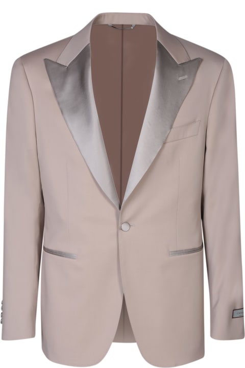 Suits for Men Canali Single-breasted Ivory Smoking