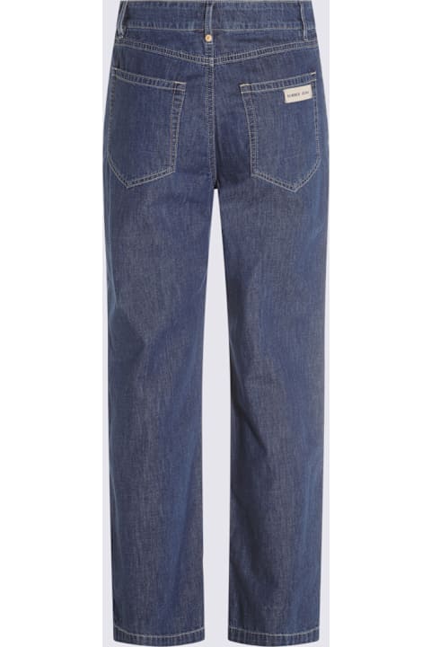 'S Max Mara for Women 'S Max Mara Blue Cotton Polly Jeans