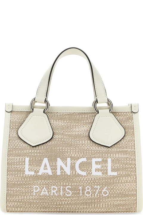Lancel for Women Lancel Two-tone Canvas Summer Shopping Bag