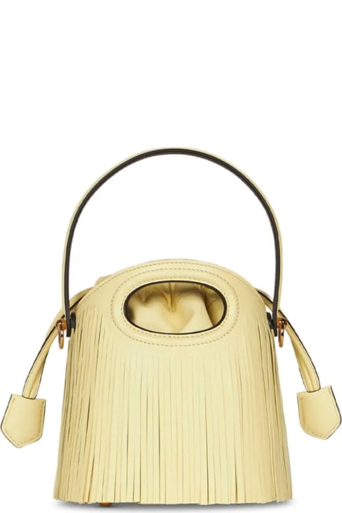 Fashion for Women Etro Yellow Saturno Mini Bag With Fringes
