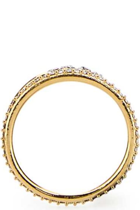 Valentino Garavani خواتم لـ السيدات Valentino Garavani Gold Metal Vlogo Signature Ring