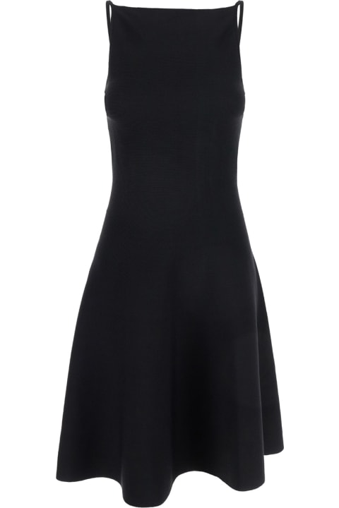 SEMICOUTURE Dresses for Women SEMICOUTURE Mini Black Dress With Open Back In Viscose Blend Woman