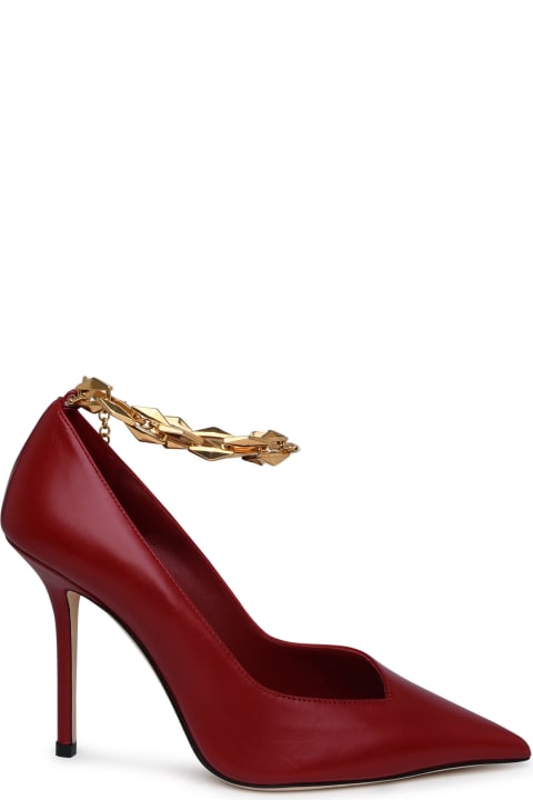 Jimmy Choo Shoes for Women Jimmy Choo Diamond Pumps In Red Leather